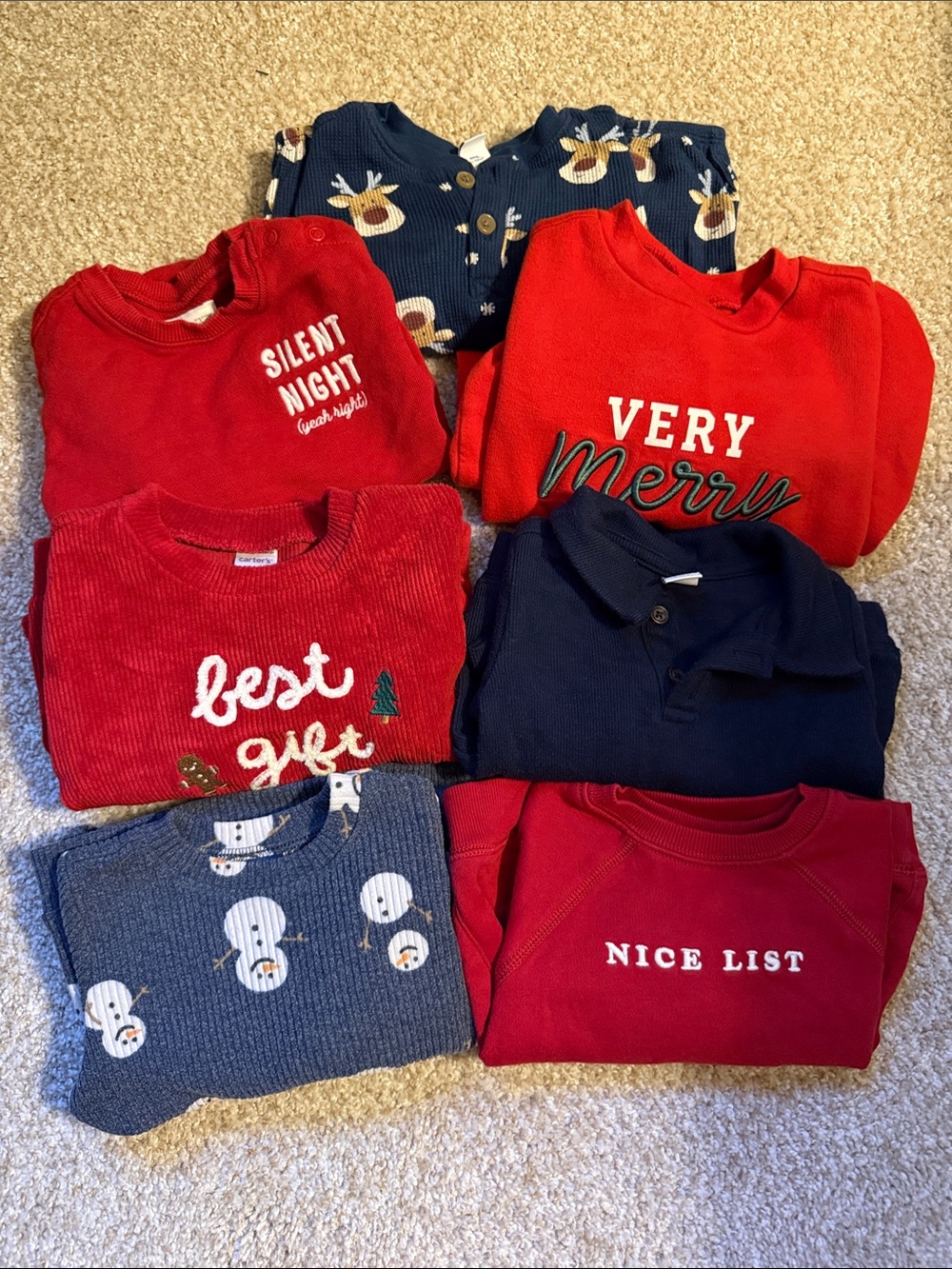 Set of 12M Christmas/Holiday Outfits